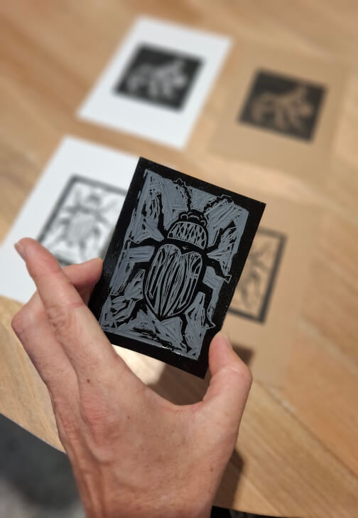 Slugs and Bugs Lino Printing Workshop