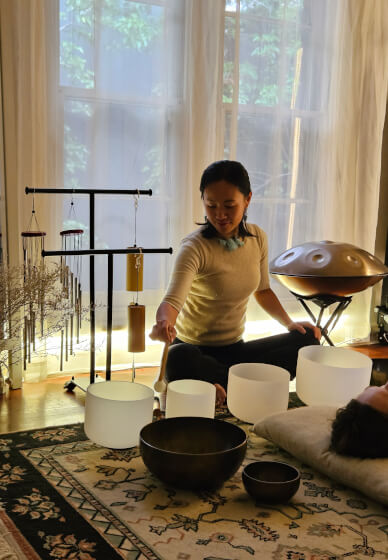 Sound Bath Class for a Calm and Restful Time Together