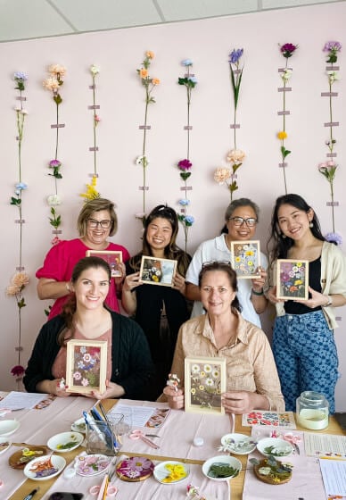 Special Mothers Day Pressed Flower Framing Class