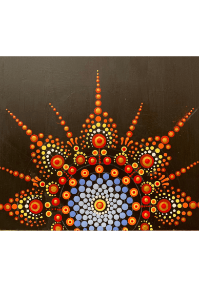 Squared Serenity: Mandala Dot Painting Class
