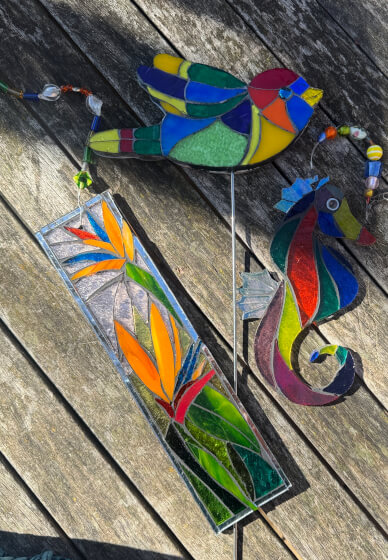 Stained Glass Garden Mosaic Course