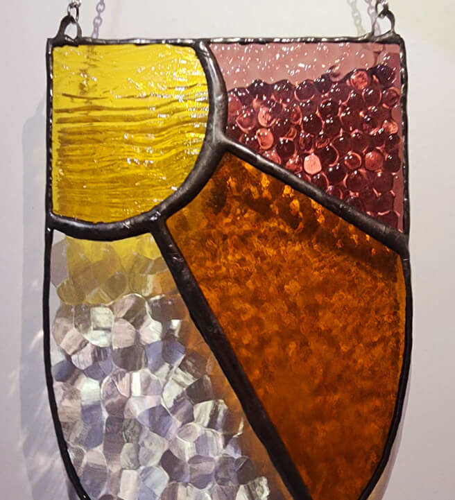 Stained Glass Shield Sun Panel Workshop