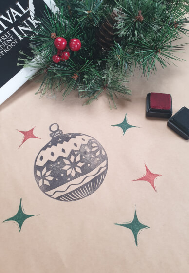 Stamped and Wrapped: DIY Christmas Wrapping Paper Workshop