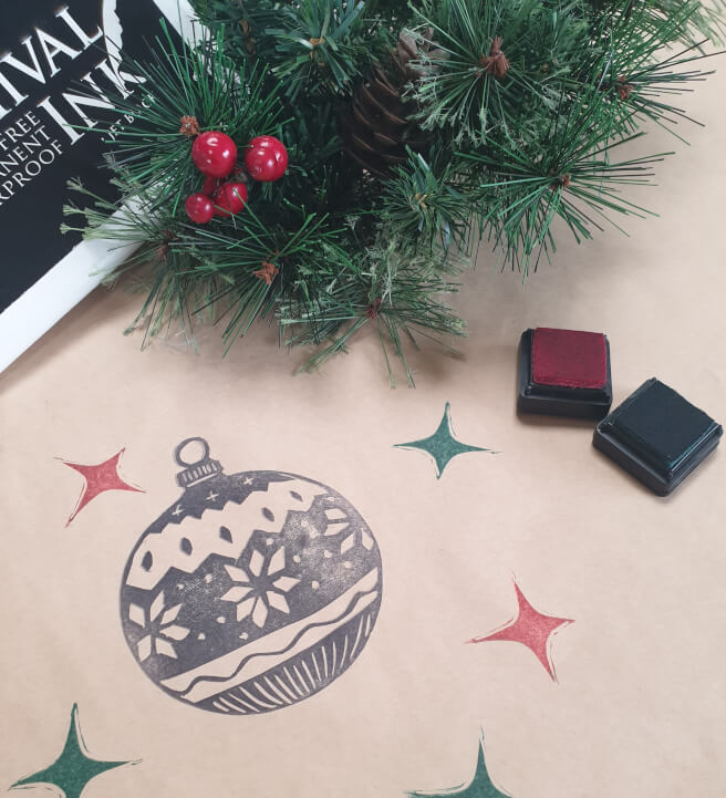 Stamped and Wrapped: DIY Christmas Wrapping Paper Workshop