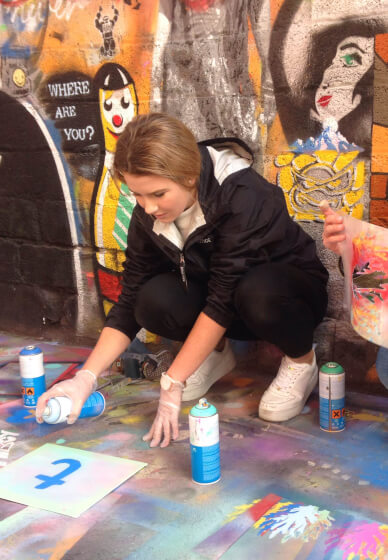 Stencil Street Art Workshop for Kids