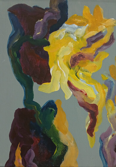 Still Life Floral Abstract Art Painting Class