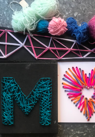 String Art Class for Kids (7-12 Years)