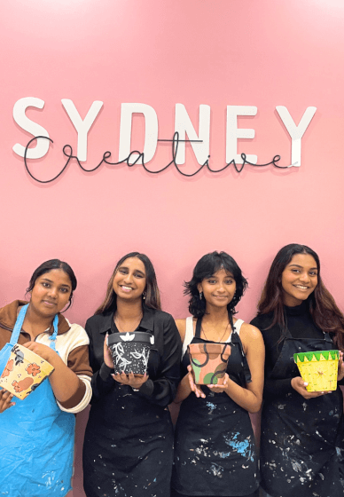 Students Paint and Sip Night