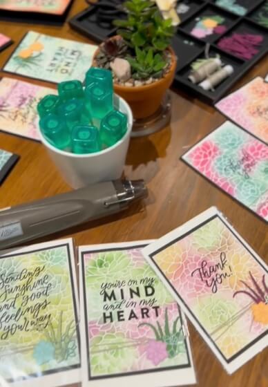 Succulent Greeting Card Making Class