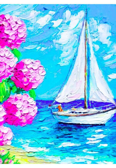 Summer Hydrangeas Art Class