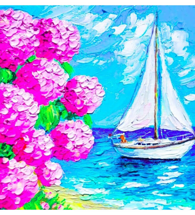 Summer Hydrangeas Art Class