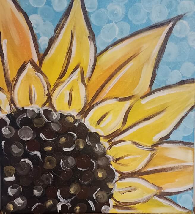 Summer Sunflower Paint and Sip Class