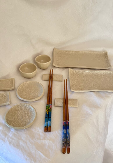 Sushi Set Pottery Workshop