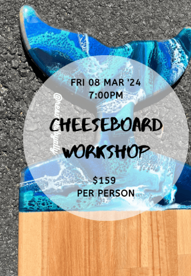 Tail Shaped Resin Cheeseboard Workshop