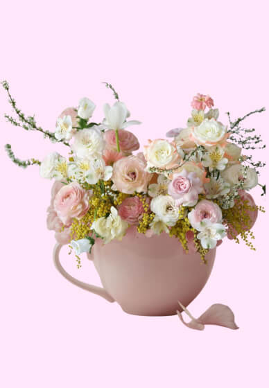 Teacup Planter Floral Arranging