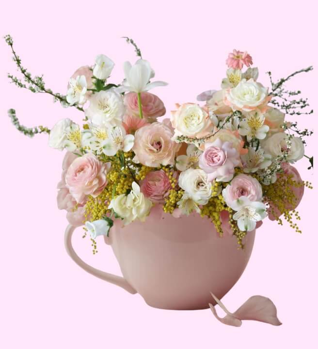 Teacup Planter Floral Arranging