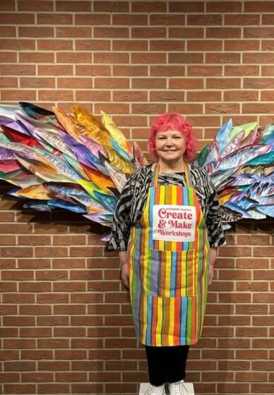 Team Building Paint and Create Angel Wings Workshop