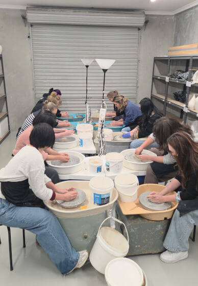 Team Building Wheel Throwing Class 2 Hours