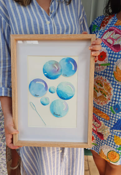 Team Watercolour Workshop to Create an Art Piece