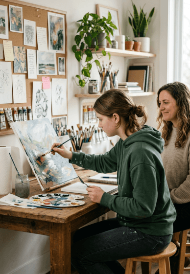 Teen Art Workshop for Self-Expression