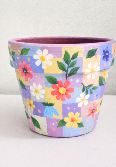 Terracotta Pot Paint and Sip Workshop: Blossoms
