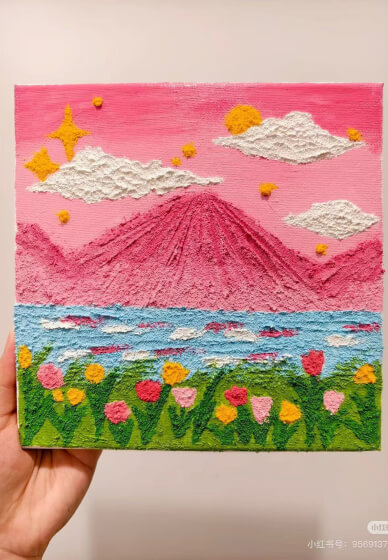 Textured Acrylic Painting Class