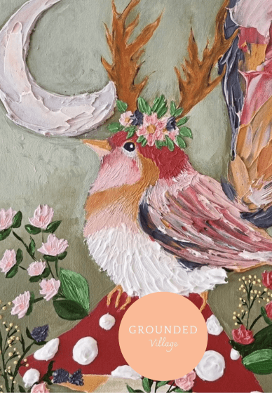 Textured Art - Enchanted Bird Artwork Class