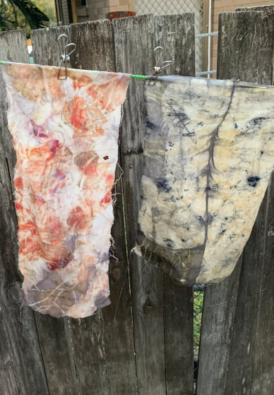 Eco Printing on Silk Scarf Workshop
