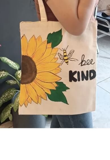 Tote Bag Paint and Sip Class