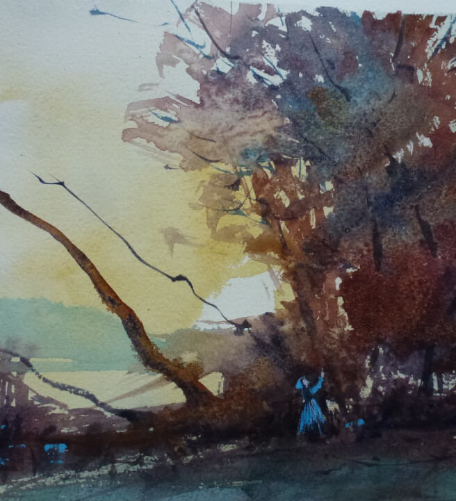 Trees in Watercolour Workshop with Maxine Wade