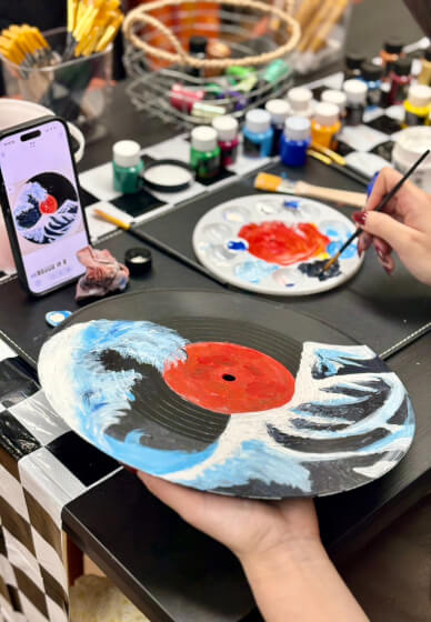 Turn Your Favourite Song Into Art: Vinyl Record Painting Workshop
