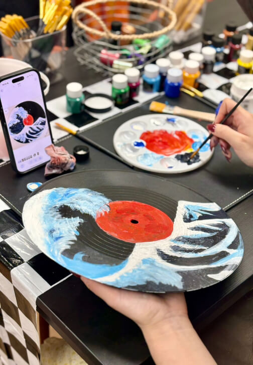 Turn Your Favourite Song Into Art: Vinyl Record Painting Workshop