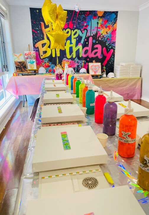 Unique Birthday Art Party