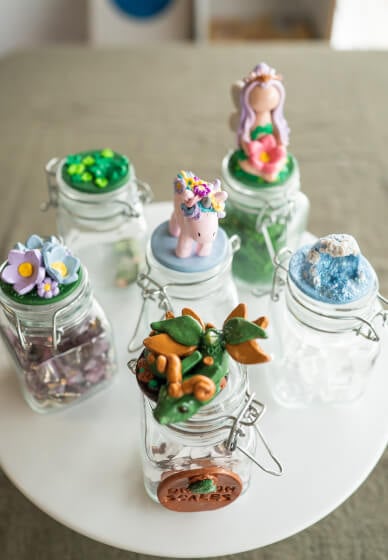 Upcycled Jars with Polymer Clay Workshop