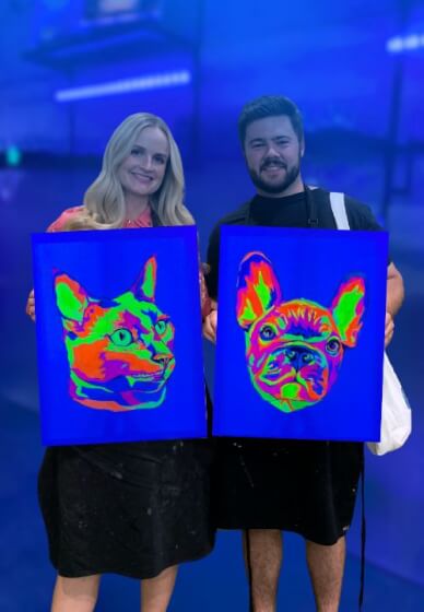 UV Glow in the Dark Paint Your Pet S. Melbourne