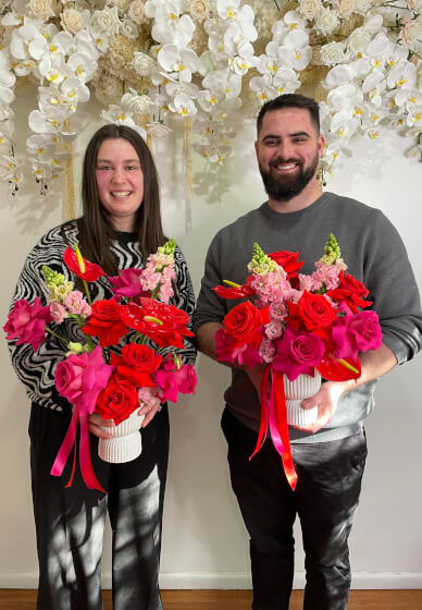 Valentine's Day Floristry Workshop with Bottomless Bubbles