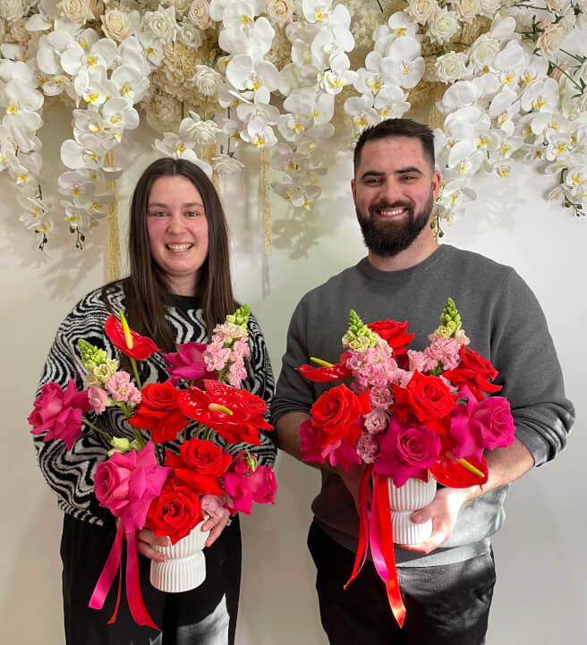 Valentine's Day Floristry Workshop with Bottomless Bubbles