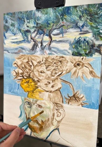 Van Gogh and Cappucino | Series Adult Painting Workshop