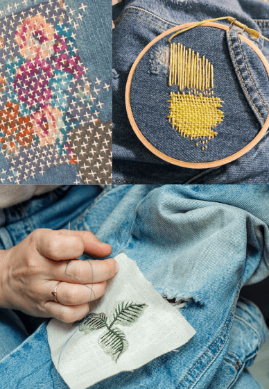 Visible Mending Embroidery Class