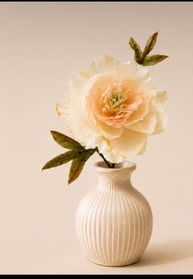 Wafer Paper Peony Flower Workshop