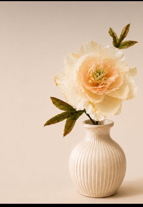 Wafer Paper Peony Flower Workshop