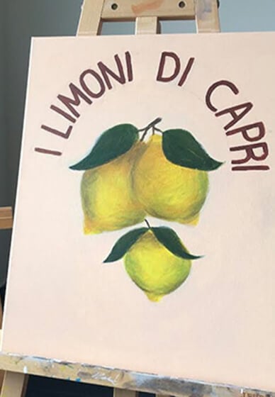 Warehouse Paint and Sip Class: Lemons of Capri