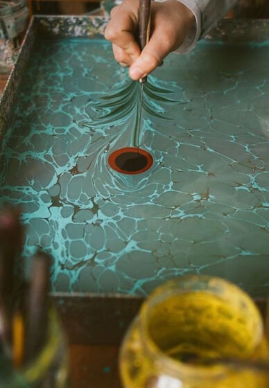 Water Marbling Art Workshop: Turkish Ebru