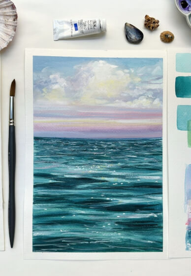 Watercolour and Gouache Workshop: Paint the Ocean