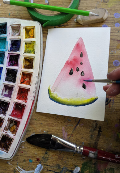 Quick And Easy Watercolour Gift Cards 