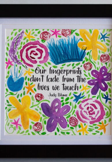 Watercolour Flowers and Quotes Workshop