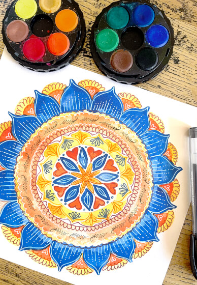 Watercolour Mandala Workshop