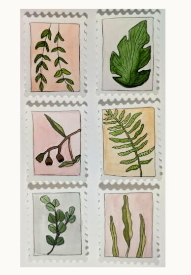 Watercolour Minis: Botanical Stamps Workshop