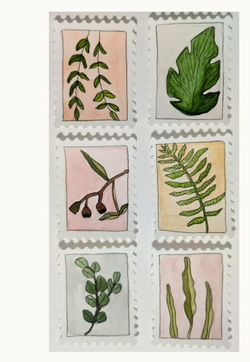 Watercolour Minis: Botanical Stamps Workshop