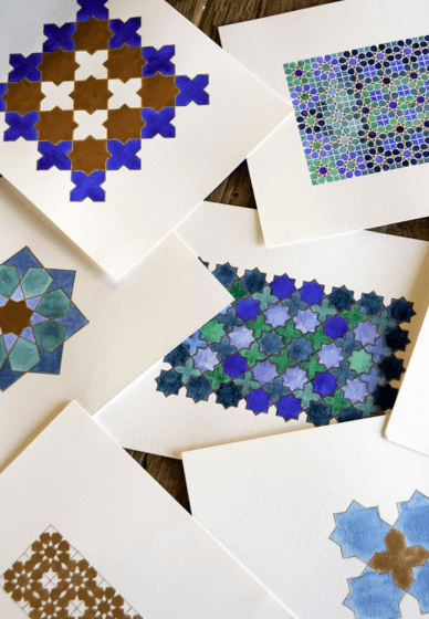 Watercolour Paint & Sip Class: Islamic Geometry